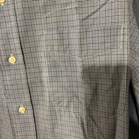 RALPH LAUREN Non Iron DRESS SHIRT Blue Plaid MENS SIZE 16 1/2 34/35 - Picture 5 of 5